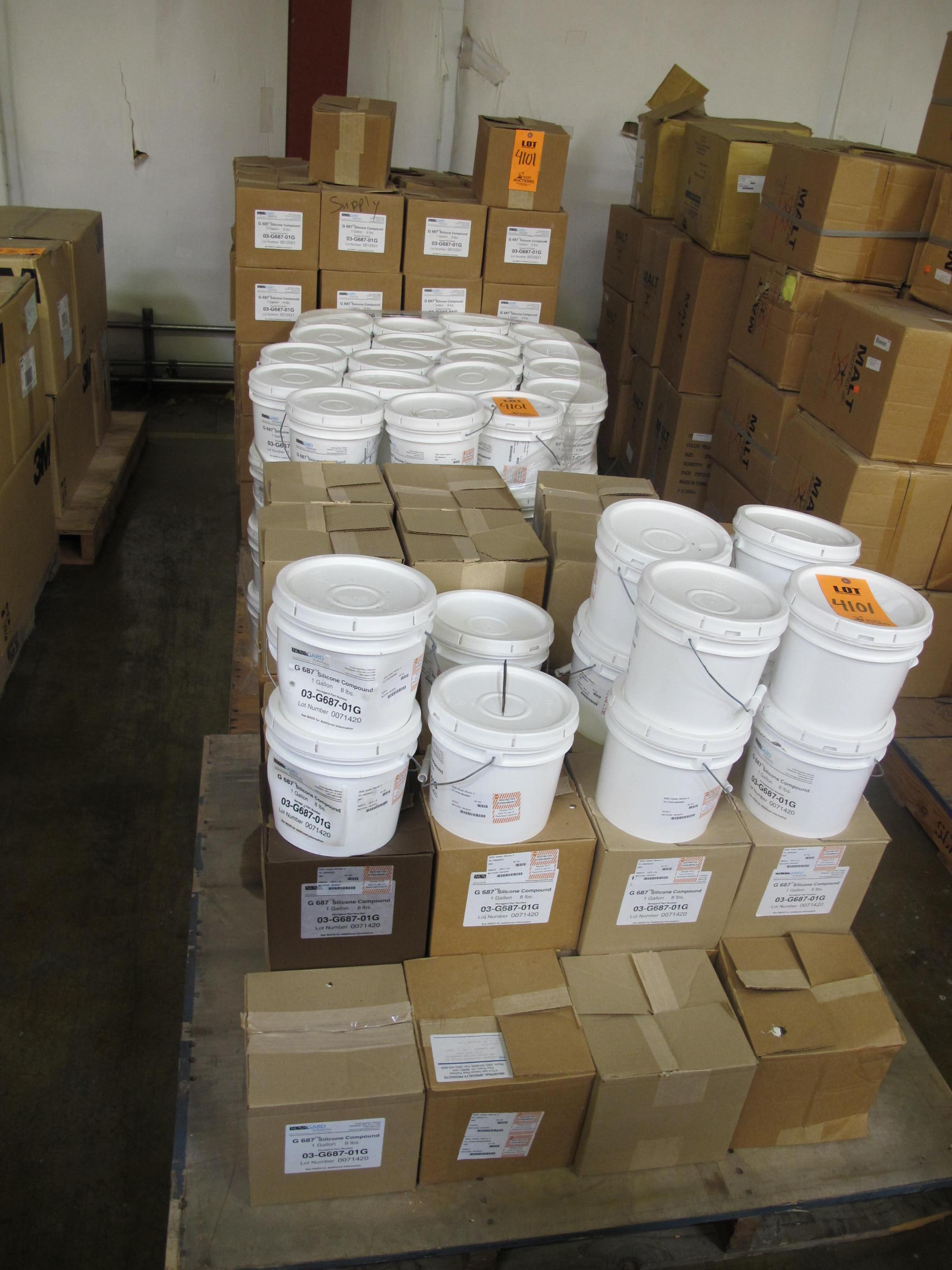 (214 1 GALLON CONTAINERS) NOVAGARD SOLUTIONS G 687, SILICONE COMPOUND. LOADING & HANDLING FEE $15-4101